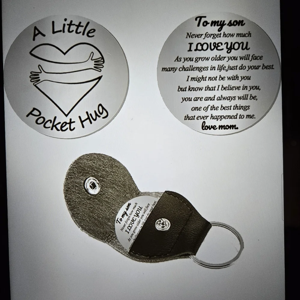 SON Pocket Hug Token Keyring Inspirational Gift
